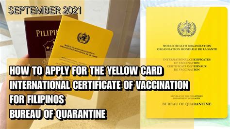 How to Get Yellow Card for OFW (BoQ Vaccine Certificate Online).